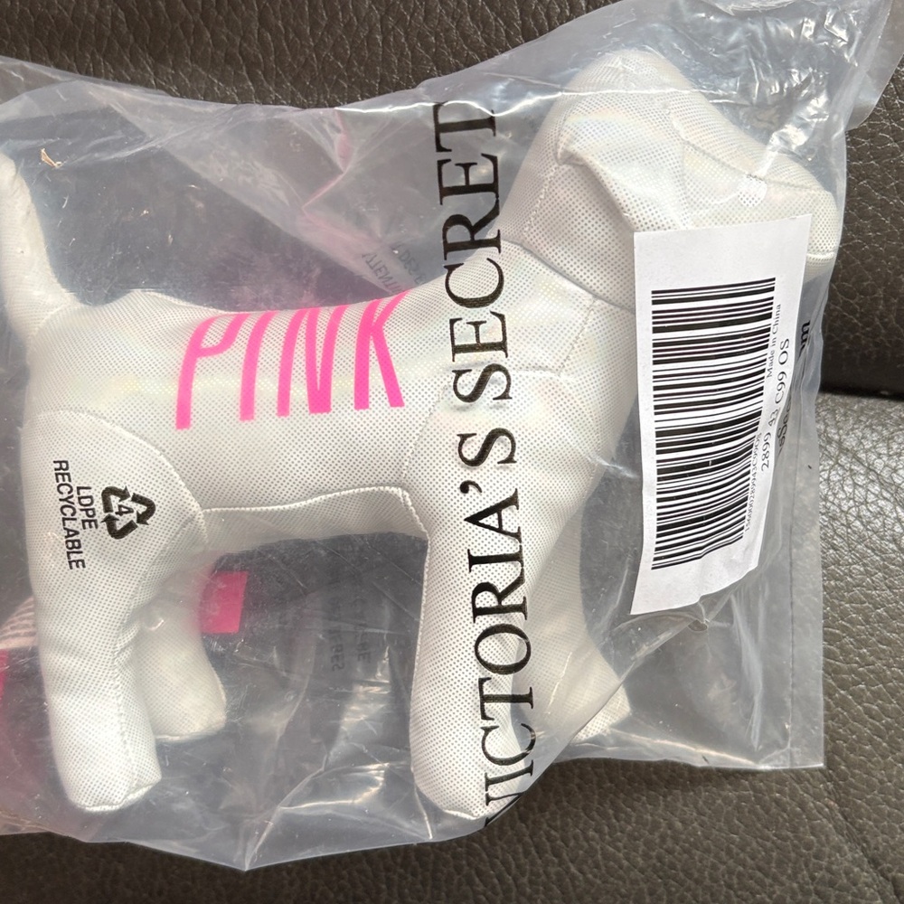 Victoria secret pink set of two shimmery dogs in pink and white - Picture 9 of 9
